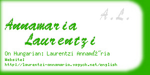 annamaria laurentzi business card